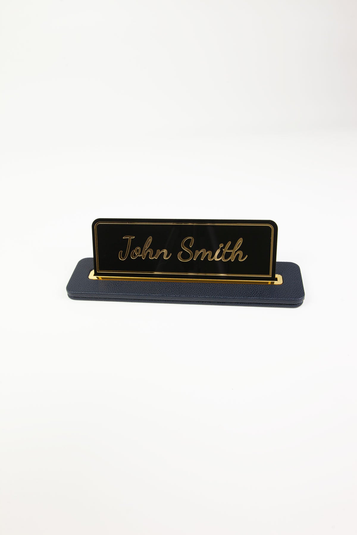 Alya Deri Masa İsimliği Lacivert Gold Detaylı