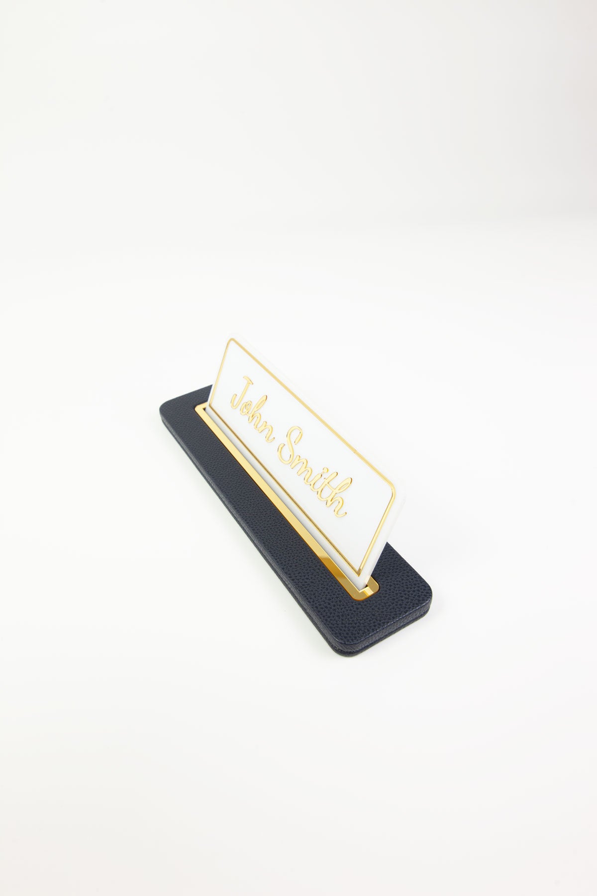 Alya Deri Masa İsimliği Lacivert Gold Detaylı