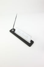 Lincoln Kalemli Deri Masaüstü İsimliği Siyah Krom Detaylı - İsimlik ve İmza Kalemi