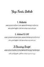 Cavalli Tek Kalemli Deri Masa İsimliği Siyah Gold Detaylı