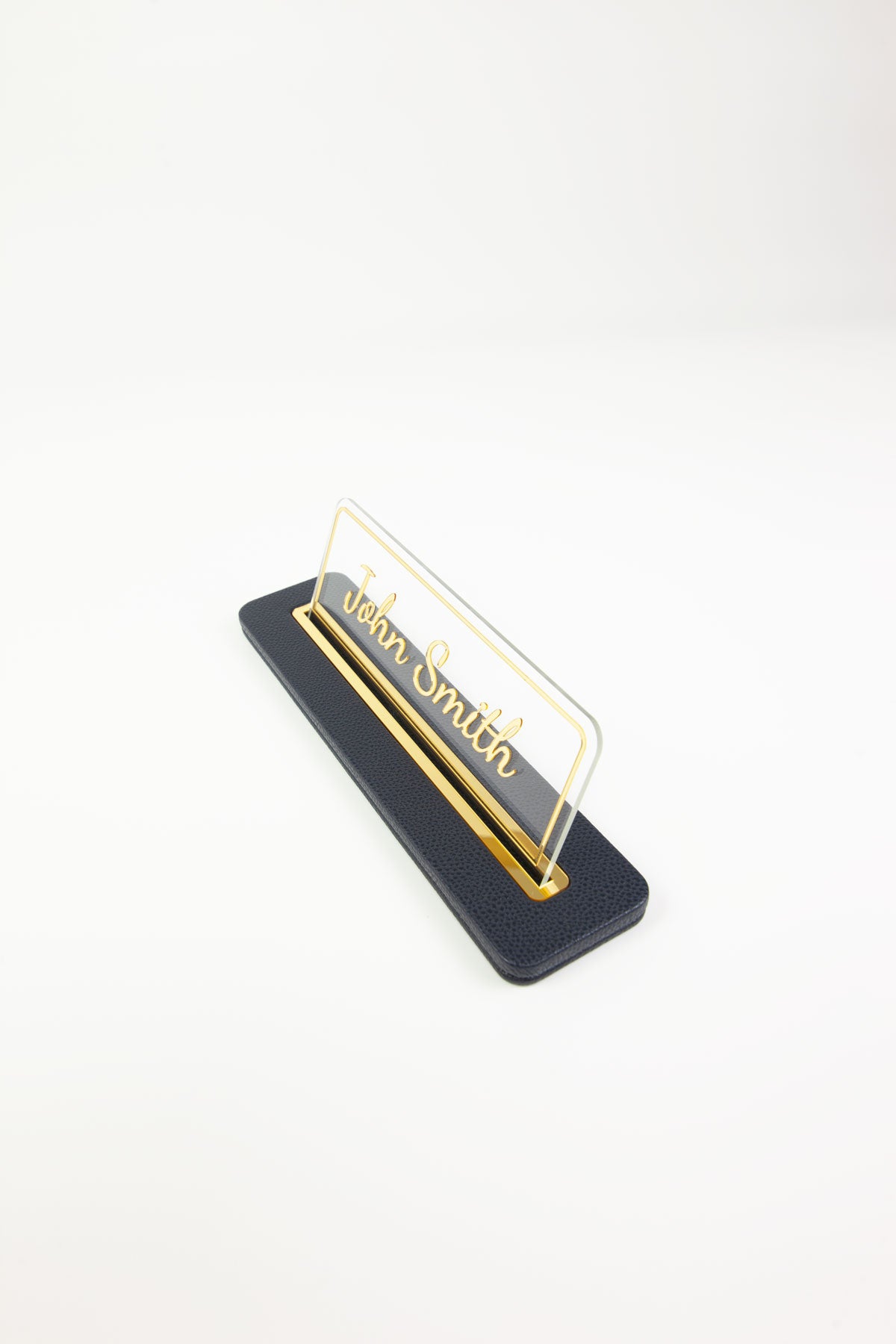 Alya Deri Masa İsimliği Lacivert Gold Detaylı