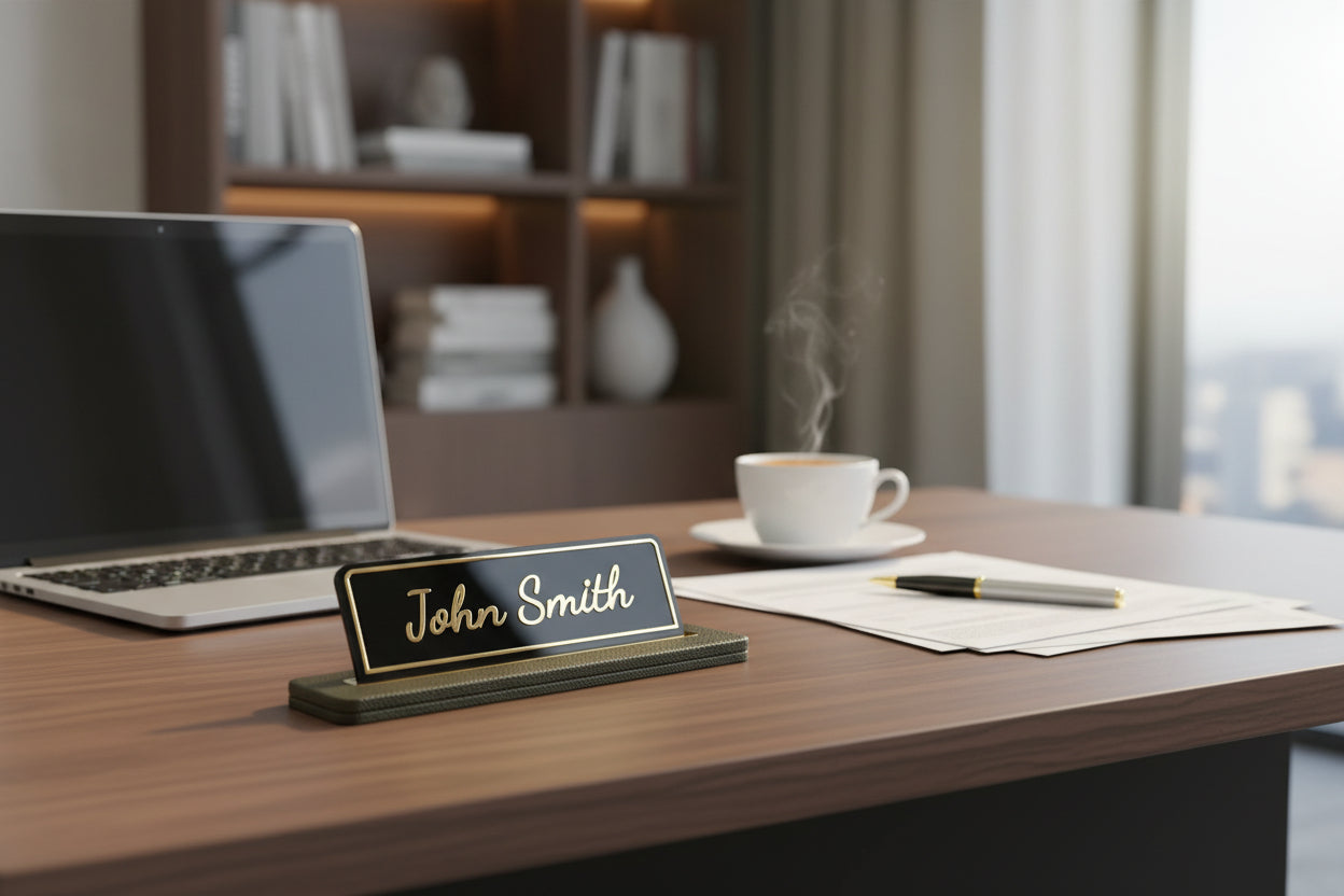 Ofis deri masa isimliği