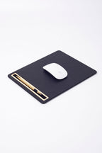 Deri Mousepad Siyah Gold Detaylı