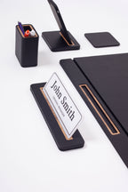 Alya Deri Sümen Takımı 6 Parça Kapaklı Model Masa isimlikli