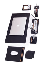 Capella Deri Sümen Takımı 8 Parça Masa İsimlikli