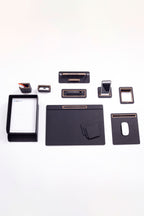 Capella Deri Sümen Takımı 11 Parça Kapaklı Model İkili Evrak Raflı