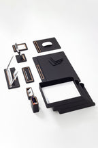 Capella Deri Sümen Takımı 12 Parça Kapaklı Model Üçlü Evrak Raflı