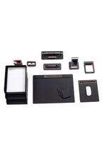 Capella Deri Sümen Takımı 12 Parça Kapaklı Model Üçlü Evrak Raflı