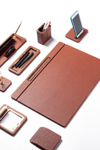 Capella Deri Sümen Takımı Taba 8 Parça Kapaklı Model