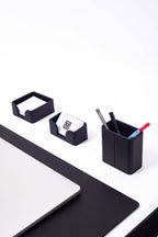 Felix Deri Sümen Takımı Siyah 5 Parça