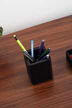 Felix Kenarlı Deri Sümen Takımı Siyah 8 Parça