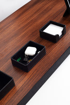 Felix Kenarlı Deri Sümen Takımı Siyah 8 Parça