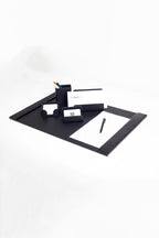 Loft Deri Sümen Takımı Siyah 5 Parça Dikey Coroco Detaylı