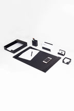 Loft Deri Sümen Takımı Siyah 6 Parça Dikey Coroco Detaylı