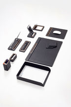 Pera Deri Sümen Takımı 10 Parça Kapaklı Model Tekli Evrak Raflı