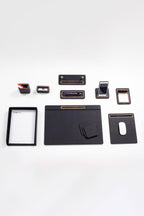 Pera Deri Sümen Takımı 10 Parça Kapaklı Model Tekli Evrak Raflı