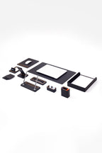 Pera Deri Sümen Takımı 10 Parça Tekli Evrak Raflı