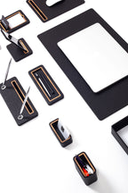 Pera Deri Sümen Takımı 10 Parça Tekli Evrak Raflı