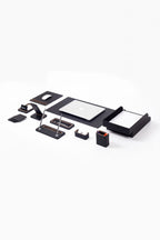 Pera Deri Sümen Takımı 11 Parça İkili Evrak Raflı