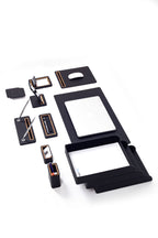 Pera Deri Sümen Takımı 12 Parça Üçlü Evrak Raflı