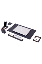 Rigel Deri Sümen Takımı 6 Parça Masa İsimlikli