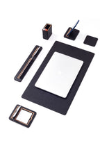 Rigel Deri Sümen Takımı 6 Parça Masa İsimlikli