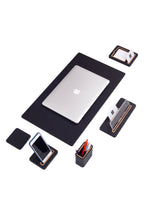 Sirus Deri Sümen Takımı 6 Parça Masa İsimlikli