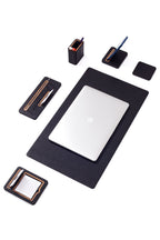 Sirus Deri Sümen Takımı 6 Parça Masa İsimlikli