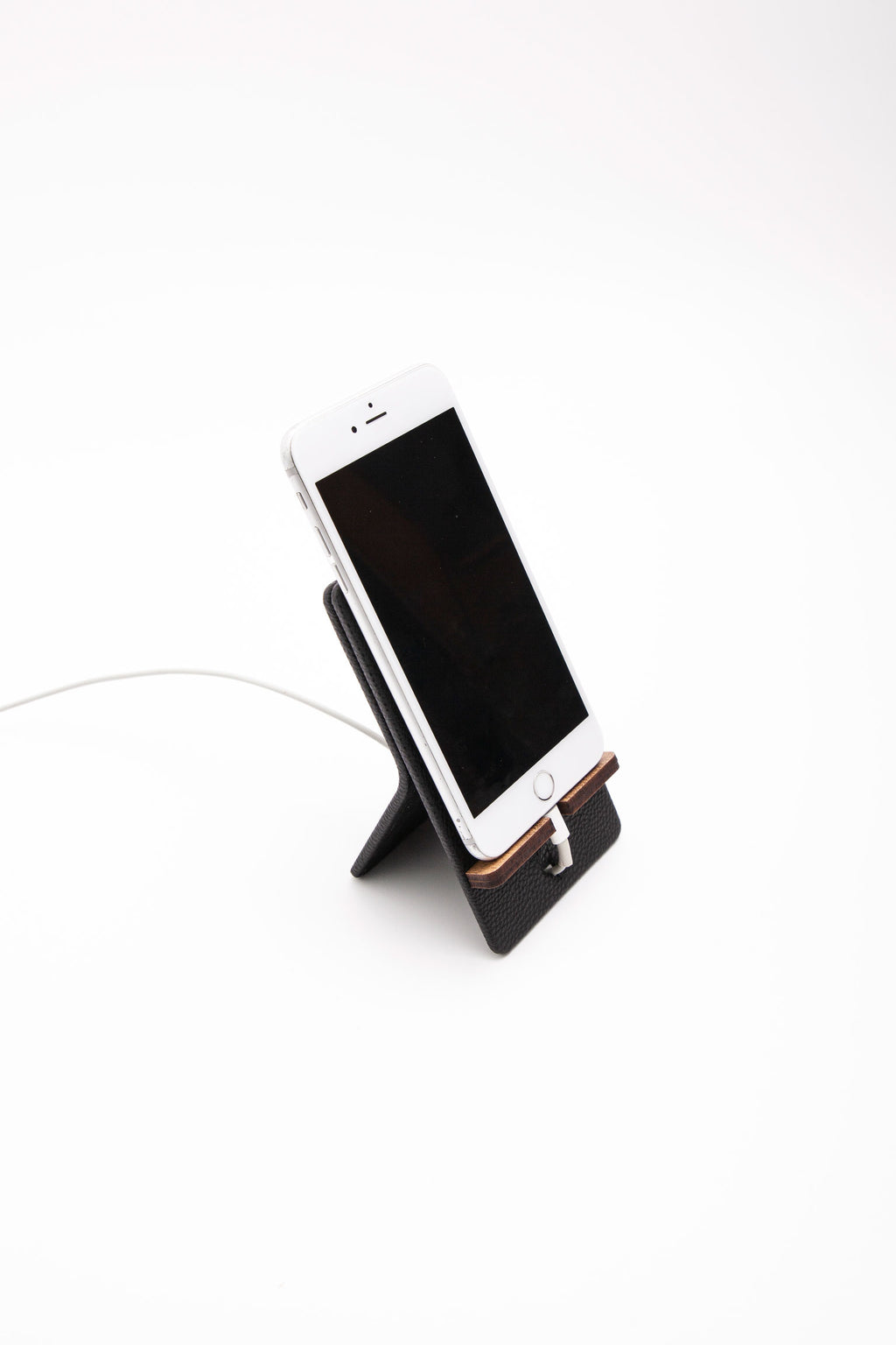 Deri Dikey Telefon Tutucu
