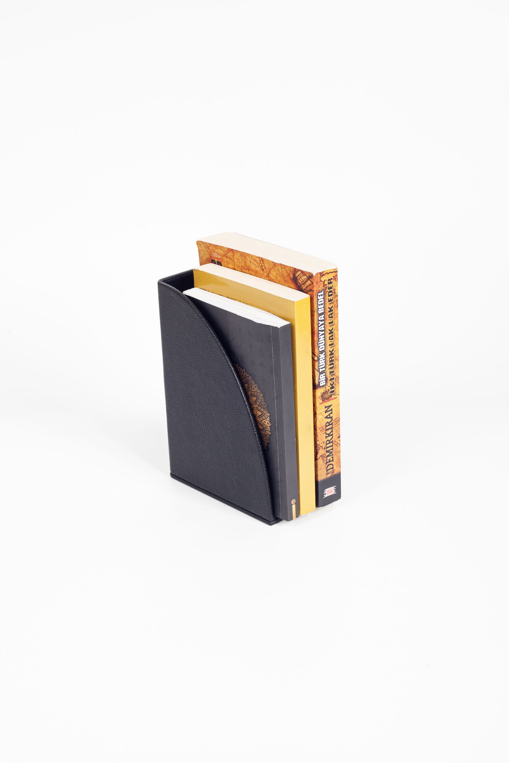 Deri Kitap Tutucu Siyah