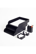 Felix Deri Masaüstü Seti 6 Parça Siyah