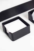 Felix Deri Masaüstü Seti 4 Parça Siyah