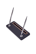 Pera Deri Kalem Ünitesi Siyah Ahşap Detaylı