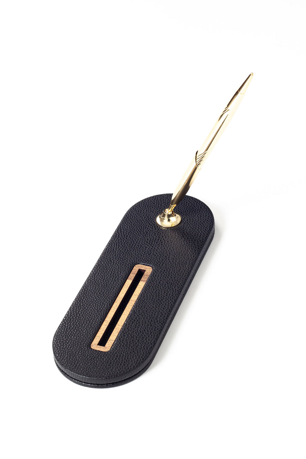 Polo Deri Kalem Ünitesi Siyah Ahşap Detaylı