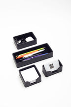 Felix Masaüstü Deri Organizer Seti 4 Parça Siyah