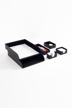 Felix Masaüstü Deri Organizer Seti 6 Parça Siyah