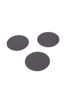 Antrasit Oval Deri Bardak Altlığı 3 Adet