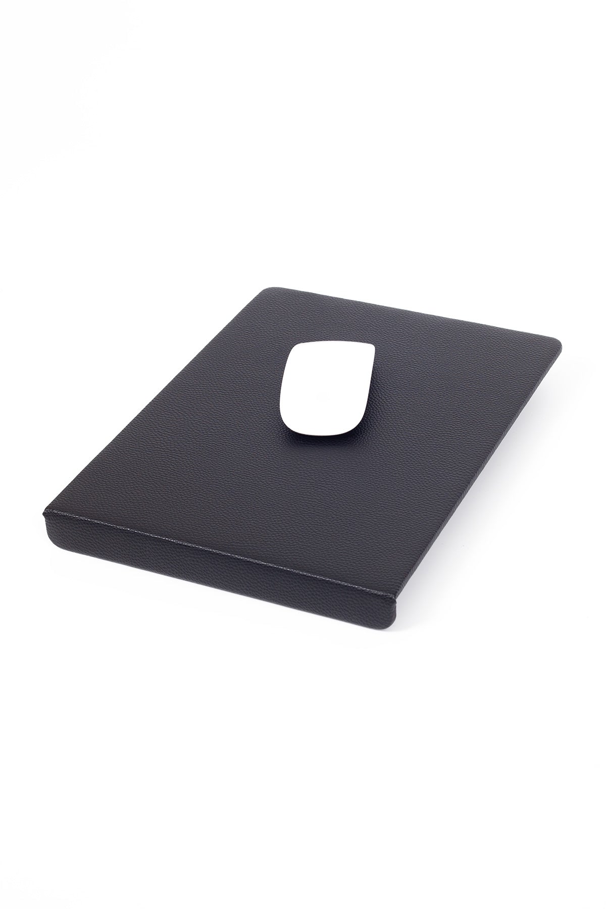 Deri Kenar Korumalı Mousepad Siyah 23x30cm