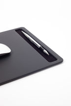 Deri Mousepad Antrasit 23x27cm Kalem Bölümlü