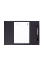 Deri Toplantı Sümeni Siyah Dikey Kalem Bölümlü 49x34cm