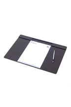 Deri Toplantı Sümeni Kalem Bölümlü 49x34cm Düz Siyah