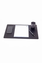 Deri Toplantı Sümeni Düz Siyah 49x34cm