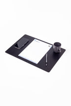 Deri Toplantı Sümeni Düz Siyah 49x34cm