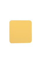 Sarı Deri Bardak Altlığı Kare