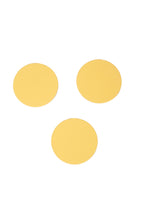 Sarı Oval Deri Bardak Altlığı 3 Adet