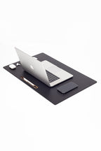 Lüks Deri Masa Sümeni 70x45 Ahşap Detaylı