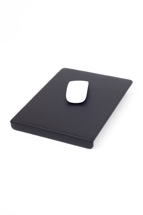 Deri Kenar Korumalı Mousepad Siyah 23x30cm