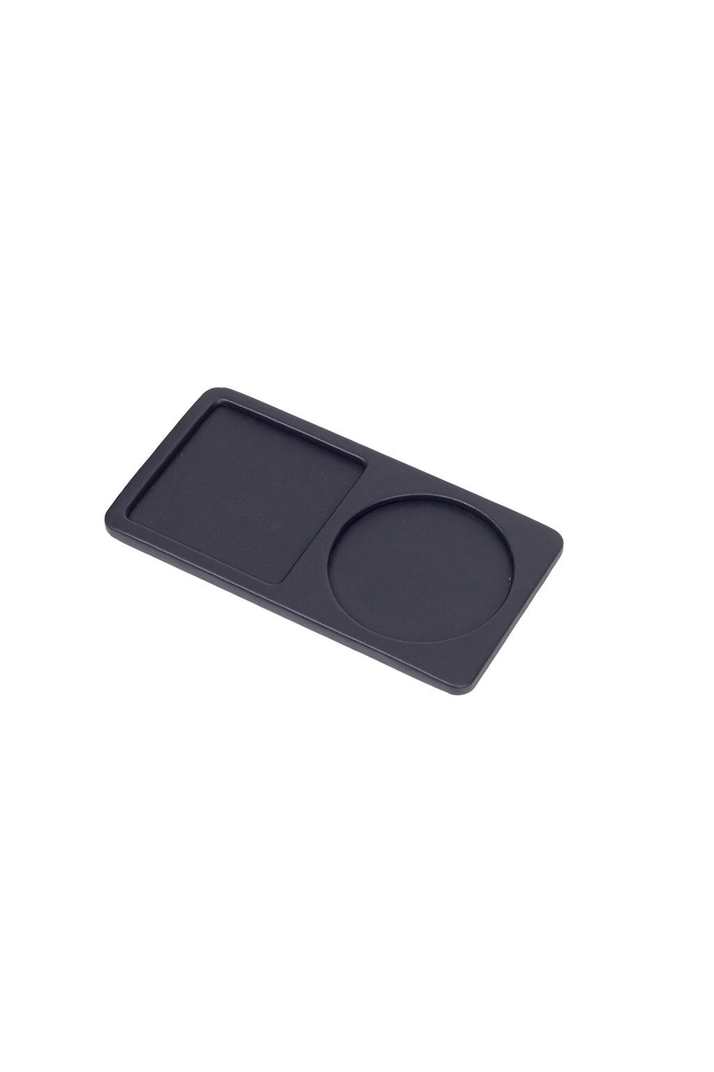 Toplantı Odası Bardak Altlığı 2 Bölümlü Düz Siyah