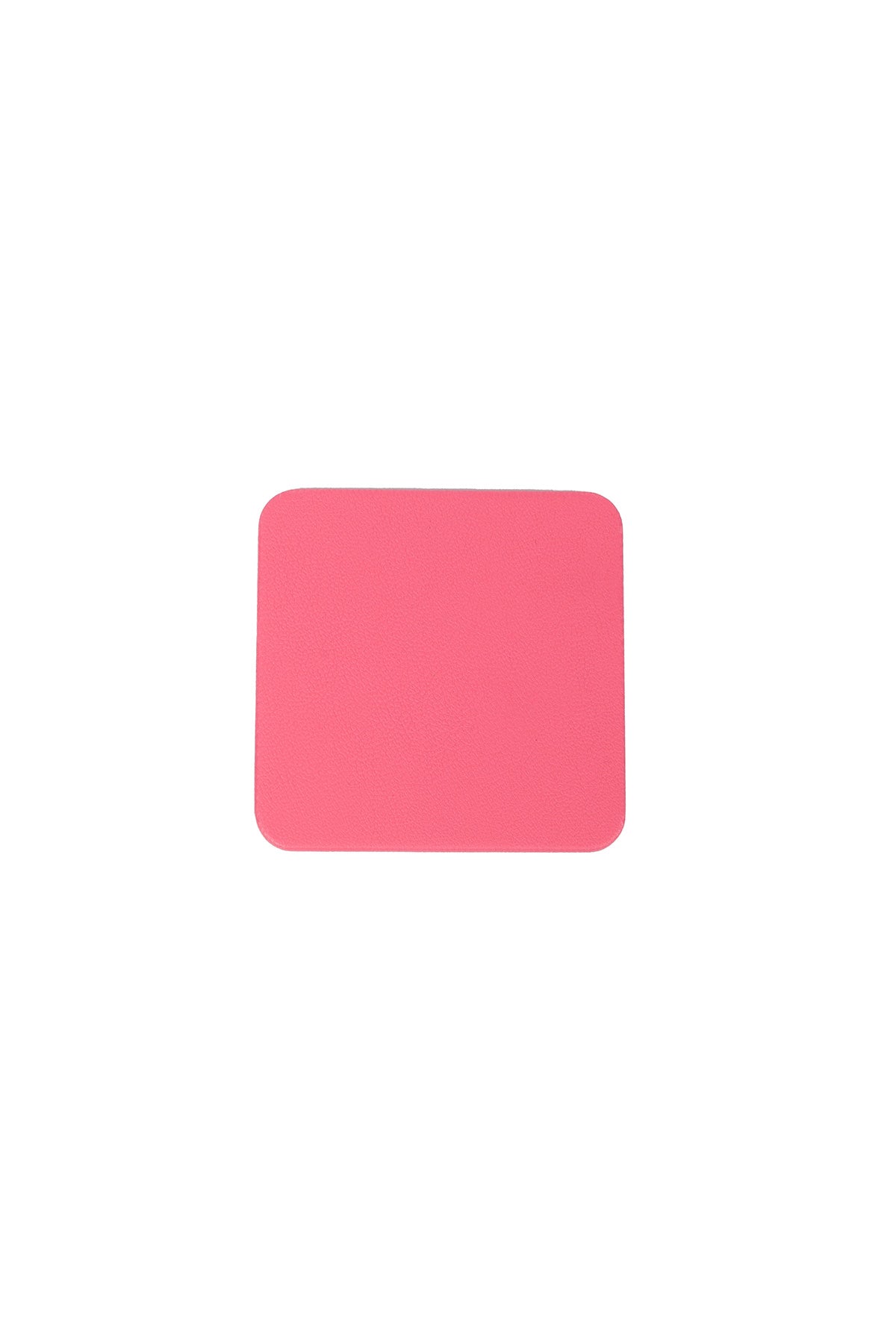 Pembe Deri Bardak Altlığı Kare