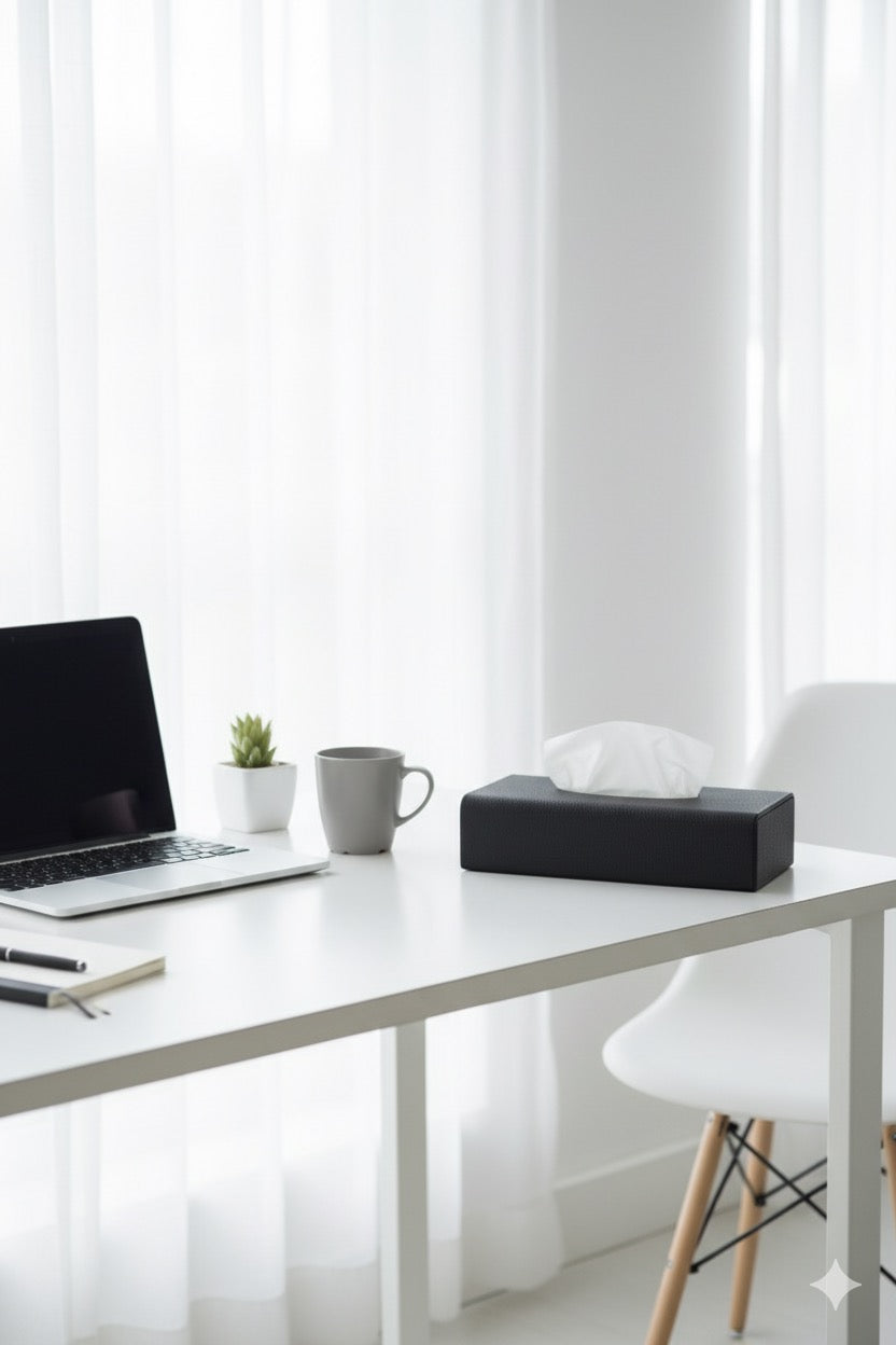 Lüks Deri Peçetelik Mıknatıslı Kapak / Kağıt Mendil Kutusu